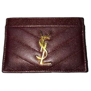 CALFSKIN YSL SAINT LAURENT CARD CASE HOLDER